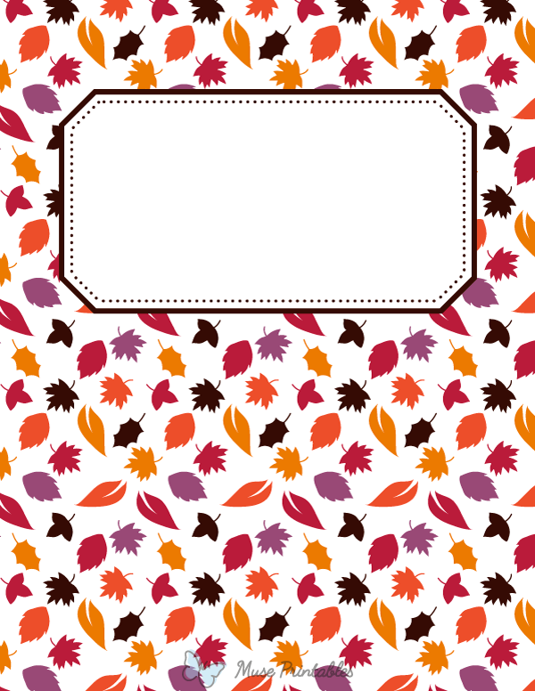 Fall Leaves Binder Cover