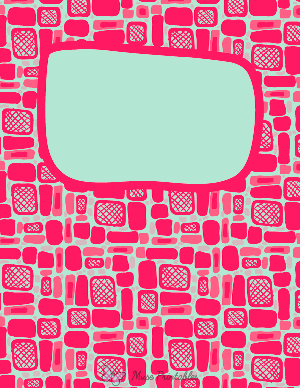 Pink Binder Cover