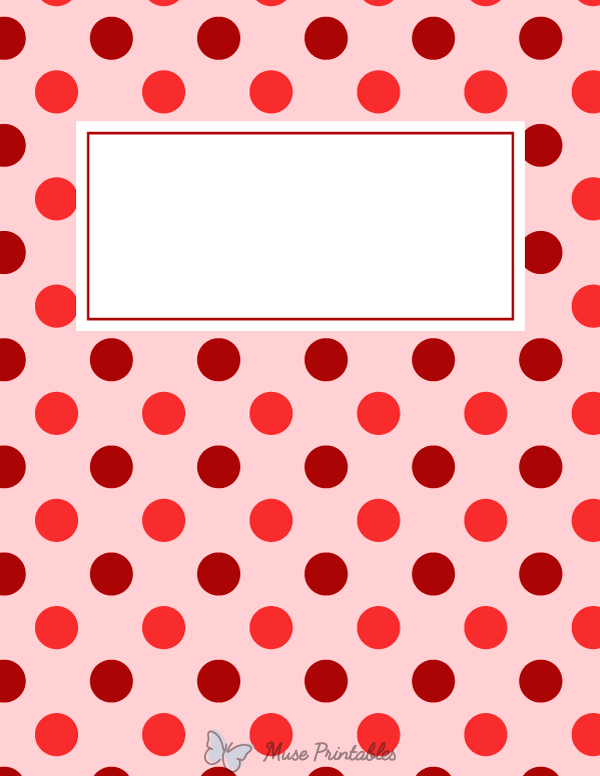 Red Polka Dot Binder Cover