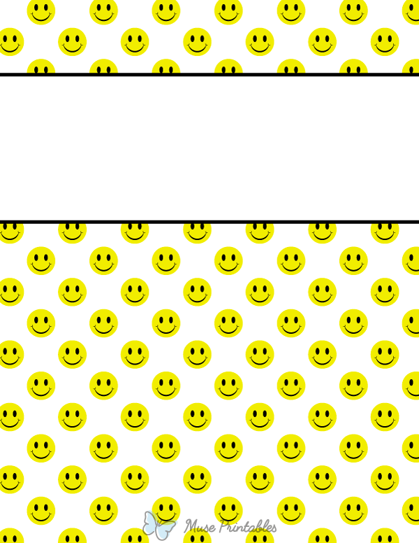 Smiley Face Binder Cover