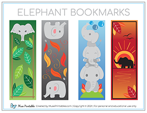 Elephant Bookmarks