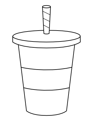 Fast Food Drink Coloring Page