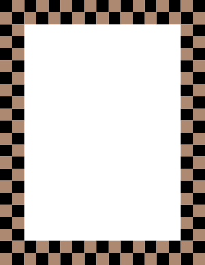 Black and Brown Checkered Border