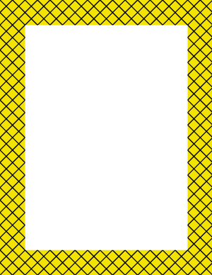 Black and Yellow Lattice Border