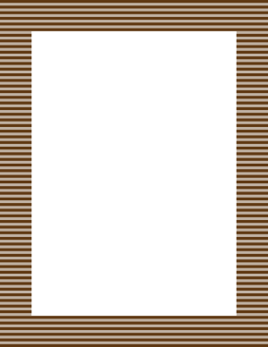 Brown Mini Horizontal Striped Border