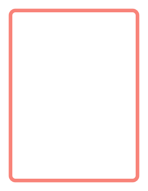 Coral Rounded Medium Line Border