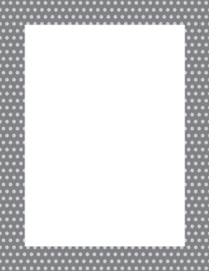 Gray Mini Polka Dot Border