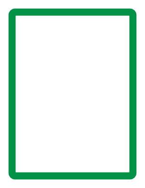 Green Rounded Thick Line Border