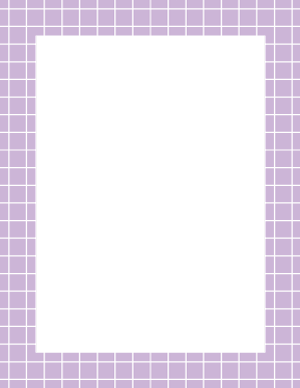 Lavender and White Graph Check Border