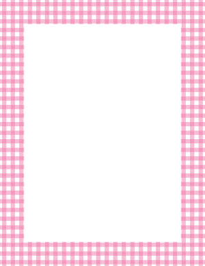 Pink And White Gingham Border