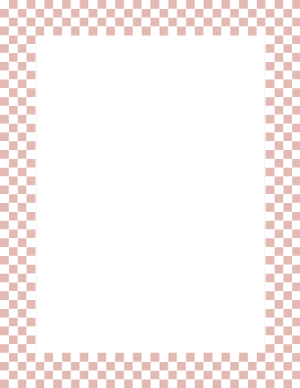 Rose Gold and White Mini Checkered Border