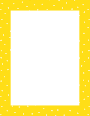 Yellow Random Mini Polka Dot Border