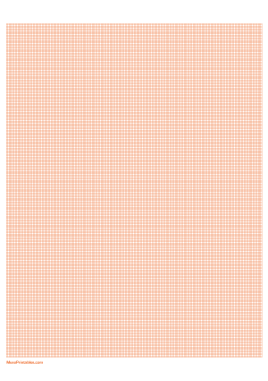 1 mm Orange Graph Paper - A4
