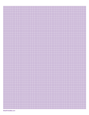 1 mm Purple Graph Paper - Letter