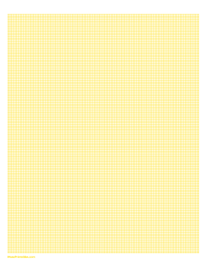 1 mm Yellow Graph Paper - Letter
