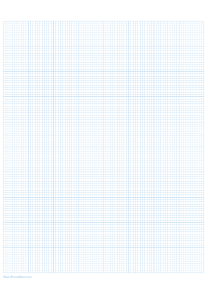 11 Squares Per Inch Light Blue Graph Paper  - A4