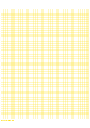 16 Squares Per Inch Yellow Graph Paper  - A4