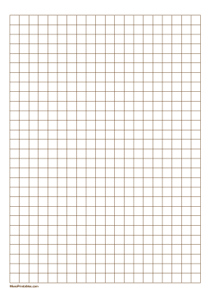 3/8 Inch Brown Graph Paper - A4