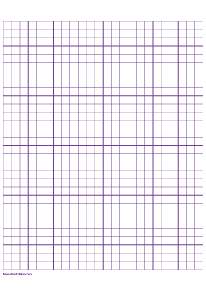 3 Squares Per Inch Purple Graph Paper  - A4