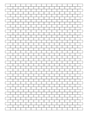 Black Brick Graph Paper  - Letter