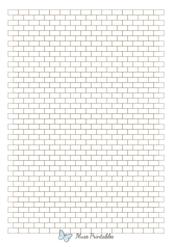 Brown Brick Graph Paper : A4-sized paper (8.27 x 11.69)