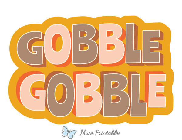 Gobble Gobble Photo Booth Prop