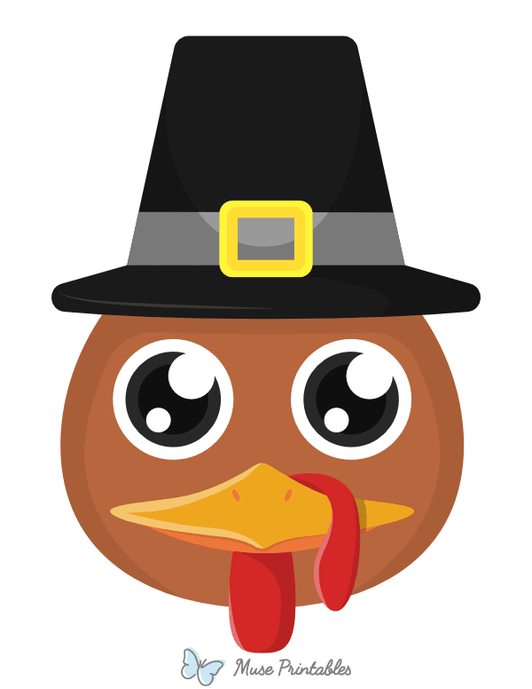 Turkey Face Photo Booth Prop