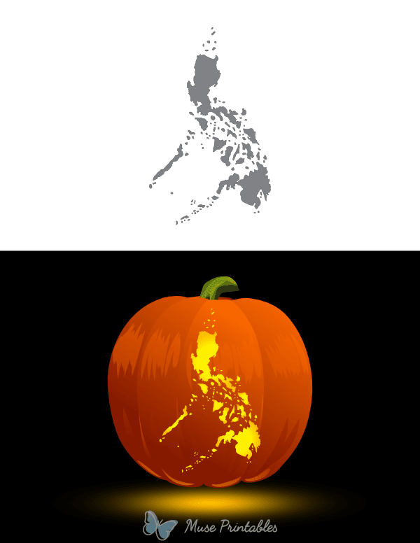 Philippines Pumpkin Stencil