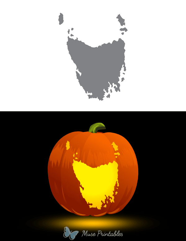 Tasmania Pumpkin Stencil