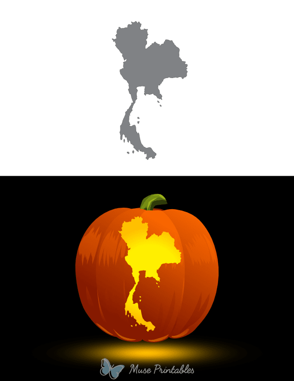 Thailand Pumpkin Stencil