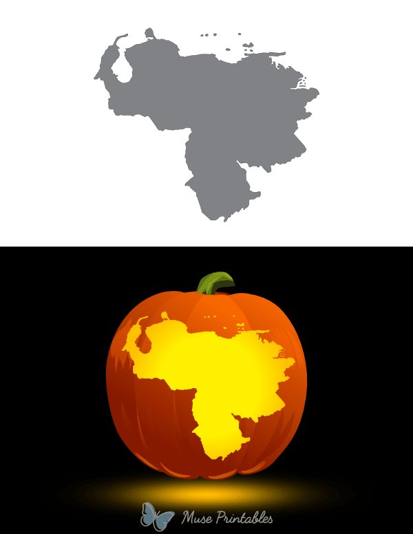 Venezuela Pumpkin Stencil