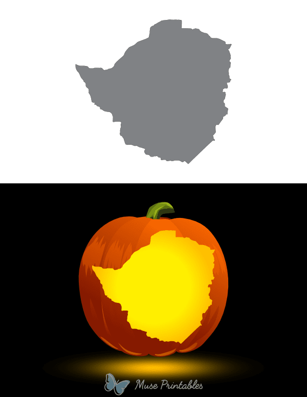 Zimbabwe Pumpkin Stencil