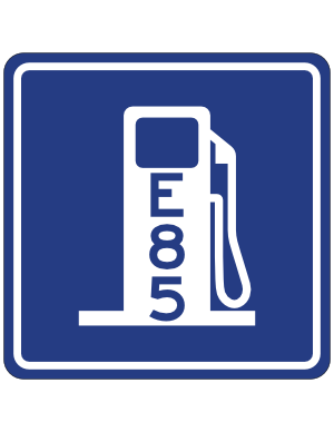 Alternative Fuel E85 Service Sign