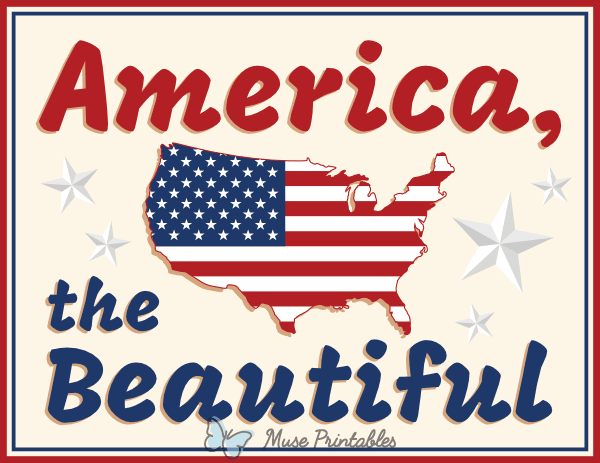 America the Beautiful Sign