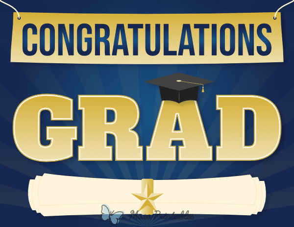 Congratulations Grad Sign