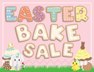 Easter Bake Sale Sign