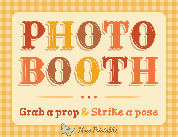 Fall Photo Booth Sign