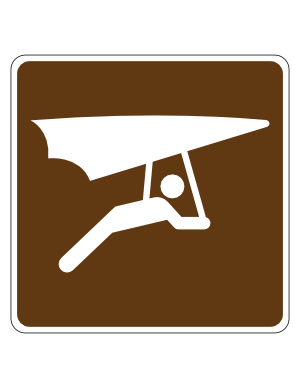Hang Gliding Campground Sign