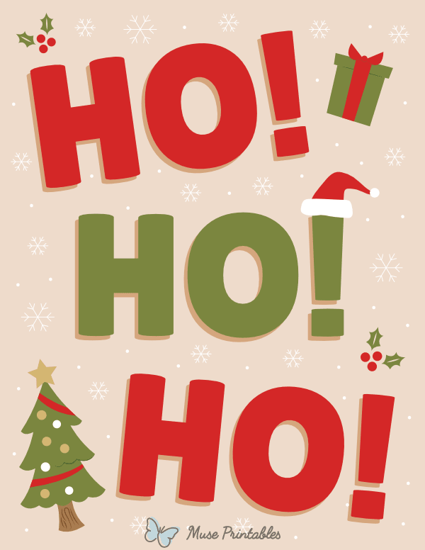 Ho Ho Ho Sign
