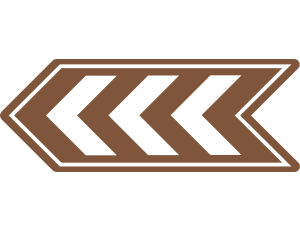 Left Arrow Camping Sign