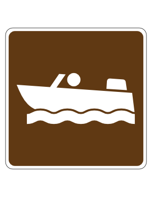 Motorboating Campground Sign