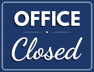 Office Closed Sign