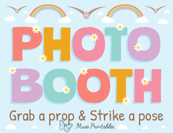 Spring Photo Booth Sign