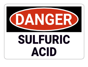 Sulfuric Acid Danger Sign