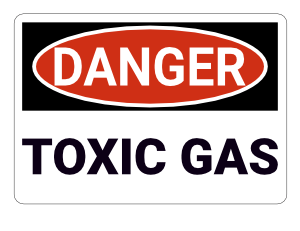 Toxic Gas Danger Sign