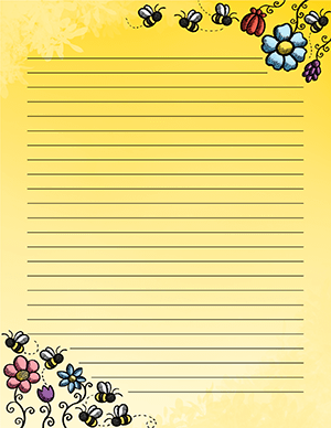 Bee Doodle Stationery