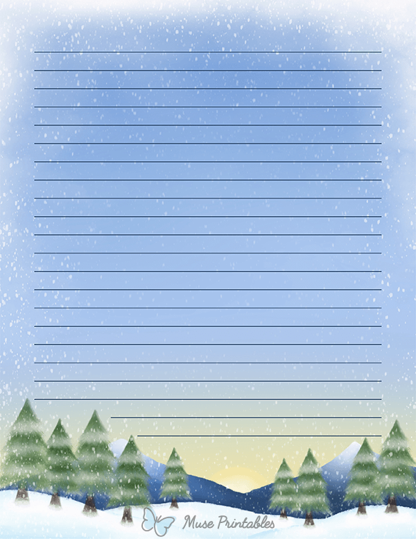 Winter Forest Stationery