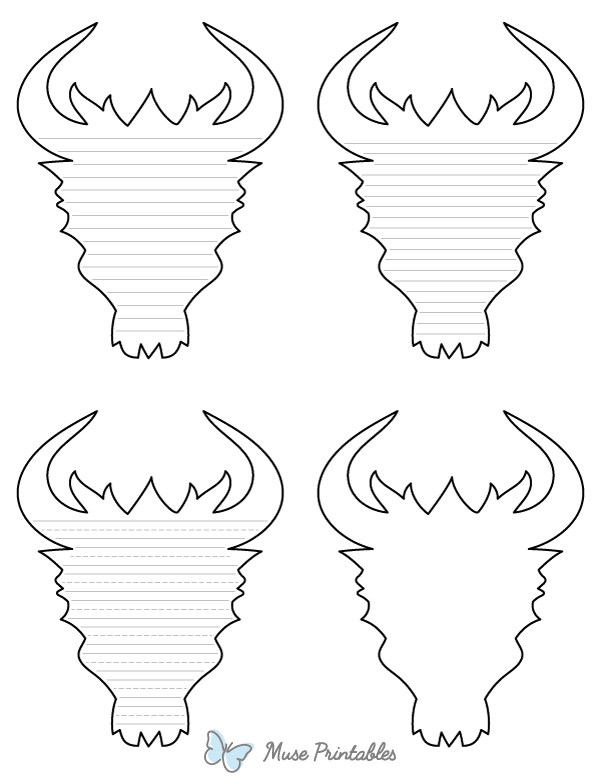 Dragon Head-Shaped Writing Templates