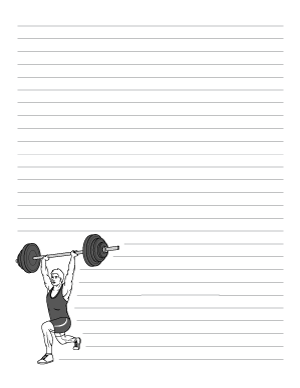 Weightlifting Writing Template