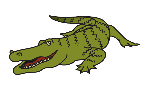 How to Draw an Alligator - Step 22